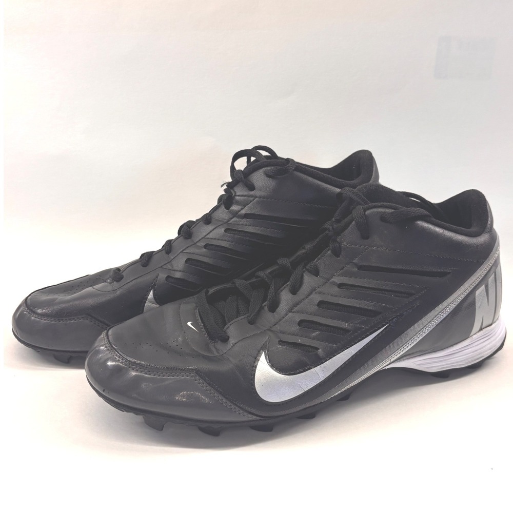 Nike Air Diamond Elite Fly Metal Baseball Cleats Black Silver 511292-009 Mens 13